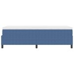vidaXL Lit à ressorts avec matelas - Tissu velours côtelé bleu simple