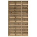 vidaXL Meuble CD chêne artisanal 101 x 23 x 177.5 cm Bois d'ingénierie