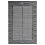 vidaXL Tapis d'extérieur Noir 140x200 cm PP