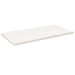 vidaXL Dessus de table blanc 100x60x2 5 cm bois de pin massif