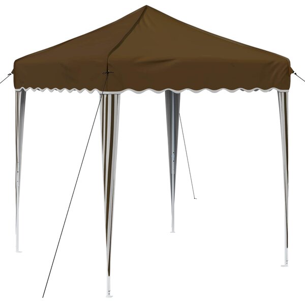 vidaXL Tente de fête pop-up 195 x 195 x 245 cm Taupe Tissu Oxford
