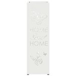 vidaXL Porte-parapluies Blanc Métal Moyen Motifs décoratifs