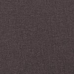 vidaXL Lit avec matelas Dover marron foncé 140x190 cm tissu