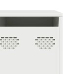 vidaXL Meuble TV blanc 202x39x43 5 cm acier laminé à froid