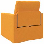 vidaXL Canapé-lit avec coussin Jaune foncé 74 x 77 x 81 cm tissu