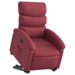vidaXL Fauteuil inclinable rouge bordeaux tissu