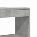 vidaXL Bibliothèque Gris béton 80 x 30 x 198 cm Bois d'ingénierie