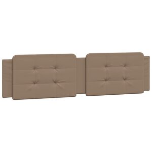 vidaXL Coussin de tête de lit Zadar cappuccino 200 cm similicuir