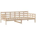 vidaXL Lit de jour avec tiroirs sans matelas 80x200 cm bois massif
