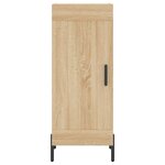 vidaXL Buffet haut Chêne sonoma 34 5x34x180 cm Bois d'ingénierie