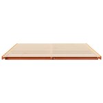 vidaXL Cadre de lit surélevé Marron cire 200 x 220 cm