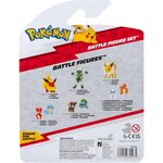 Jazwares PKW4083 - Pokémon Pack de 3 Figurines de Combat