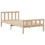 vidaXL Lit bibliothèque sans matelas 90x190 cm bois de pin massif