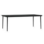 vidaXL Ensemble à manger de jardin avec coussins 9 Pièces noir