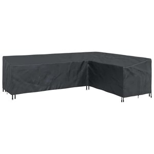 vidaXL Housse de meubles d'extérieur Noir 286 x 222 x 80 cm Tissu 210D