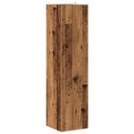 vidaXL Armoire d'angle vieux bois 33x33x132 cm bois d'ingénierie