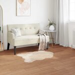 vidaXL Tapis en fausse Tafalla Beige 80 x 120 cm Polyester