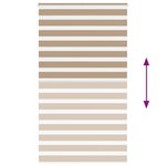 vidaXL Store zèbre marron sable largeur du tissu 120 9 cm polyester