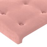 vidaXL Sommier à lattes de lit avec matelas et LED Rose 90x200 cm