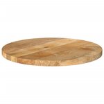 vidaXL Dessus de table Ø 60x2 5 cm rond bois de manguier massif