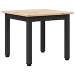 vidaXL Table basse Naturel 40 x 40 x 36 cm Bois de pin massif