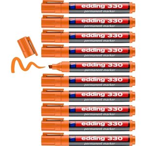 Marqueur Permanent 330 Orange 1-5 mm x 10 EDDING