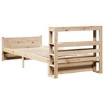 vidaXL Cadre de lit avec tête de lit sans matelas 90x200 cm