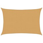 vidaXL Voile d'ombrage 160 g/m² rectangulaire sable 2 5x4 m PEHD