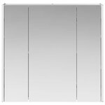 vidaXL Armoire Miroir de Salle de Bain Gris Sonoma