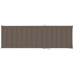 vidaXL Chaise longue avec coussin taupe Bois de pin imprégné