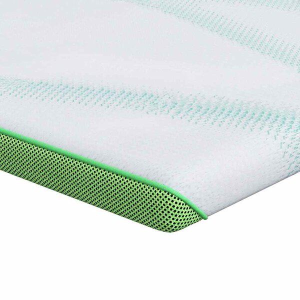 vidaXL Coussins de Matelas Blanc et vert 80 x 200 cm