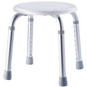 RIDDER Tabouret de salle de bain rond Blanc 110 kg A00603101