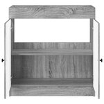 vidaXL Armoire sous évier de salle de bain Sonoma gris