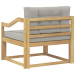 vidaXL Sofa de milieu extérieur Polyester Blanc
