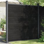 vidaXL Panneau de clôture gris 180x186 cm WPC