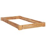 vidaXL Cadre de lit sans matelas bois de chêne massif 90x200 cm