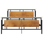 vidaXL Cadre de lit sans matelas métal 160x200 cm