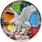 Pièce de monnaie en Argent 1 Dollar g 31.1 (1 oz) Millésime 2025 Walking Liberty in Art POINTILLISM