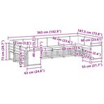 vidaXL Ensemble de canapé d'angle 7 Pièces Naturel et gris clair