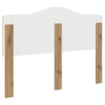 vidaXL Tête de lit Chêne artisanal 140 cm Bois d'ingénierie