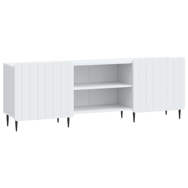 vidaXL Meuble TV Blanc 150 x 31 x 52 cm Bois d'ingénierie