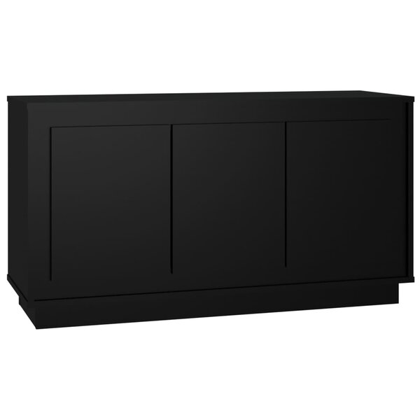 vidaXL Buffet noir 102x35x55 cm bois d'ingénierie