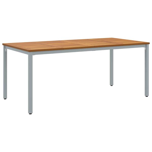 vidaXL Tables de jardin Naturel et gris 180 x 90 x 75 cm