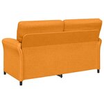 vidaXL Canapé 100  polyester  cadre en métal  MDF  Contreplaqué