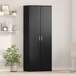 vidaXL Armoire haute Chêne noir 70x35x180 cm Bois d'ingénierie
