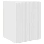 vidaXL Meuble TV mural 2 Pièces Blanc Brillant 30 x 31 x 40 cm