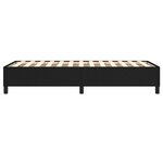 vidaXL Cadre de lit sans matelas noir 100x200 cm tissu
