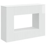 vidaXL Table console Blanc Brillant 101 x 29 x 74 cm Bois d’ingénierie