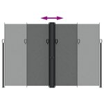 vidaXL Auvent latéral rétractable Anthracite 220x1200 cm