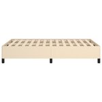 vidaXL Cadre de lit sans matelas crème 120x190 cm tissu